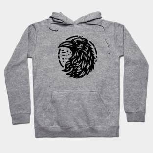 crow head logo Hoodie